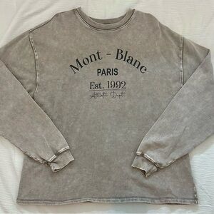 Oversized Crew Neck Sweatshirt